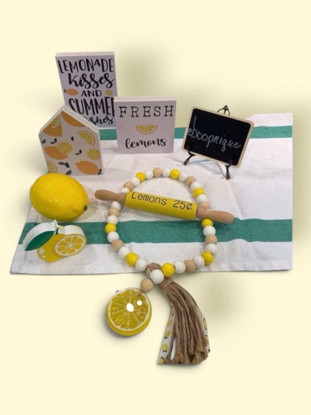 Lemon Kitchen Decor Set